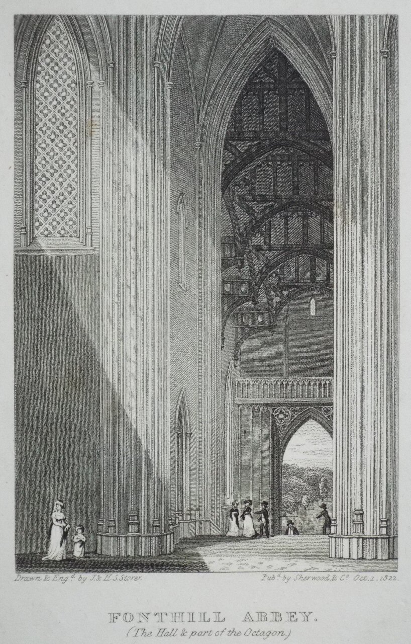 Print - Fonthill Abbey (The Hall & Part of the Octagon) - Storer
